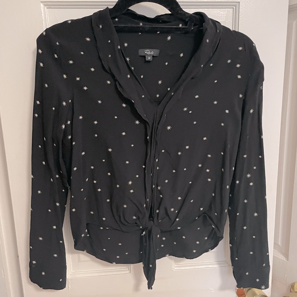 Rails Ava Onyx Starburst Tie Top